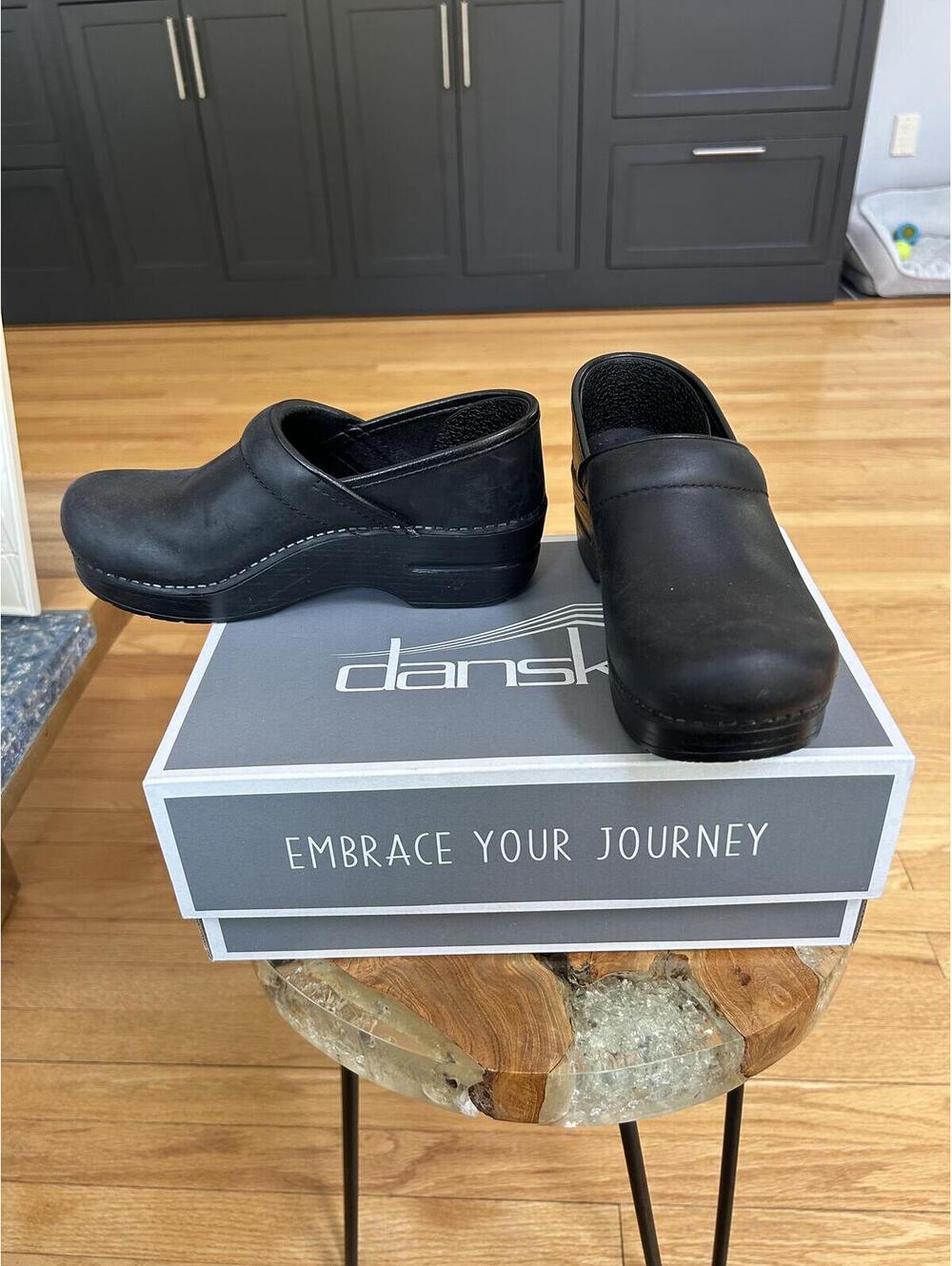 Dansko Professional Microbuck Black Clogs Size 36